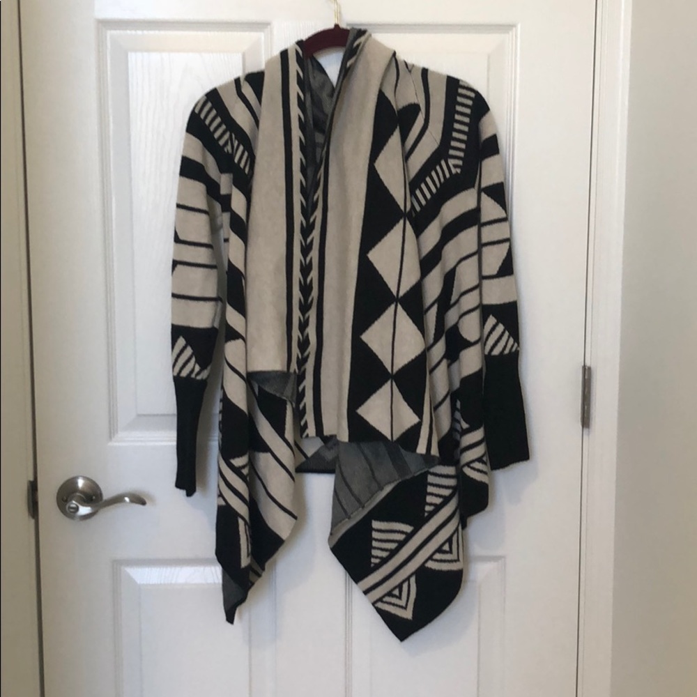 Grey and Black Banana Republic Sweater